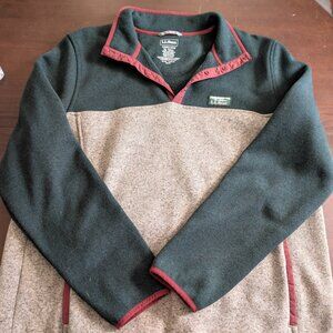 L.L.Bean Sweater Fleece Pullover, Colorblock